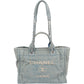 Chanel Denim Deauville Small Tote Shoulder Handbag