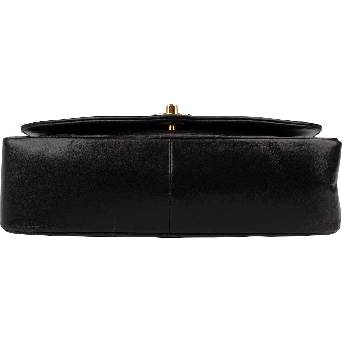Chanel Quilted Lambskin 24K Gold Medium Diana Single Flap Crossbody Bag