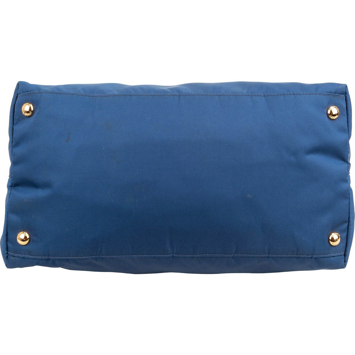 Prada Triangle Tote aus blauem Nylon und Saffiano-Leder – Ansicht 6