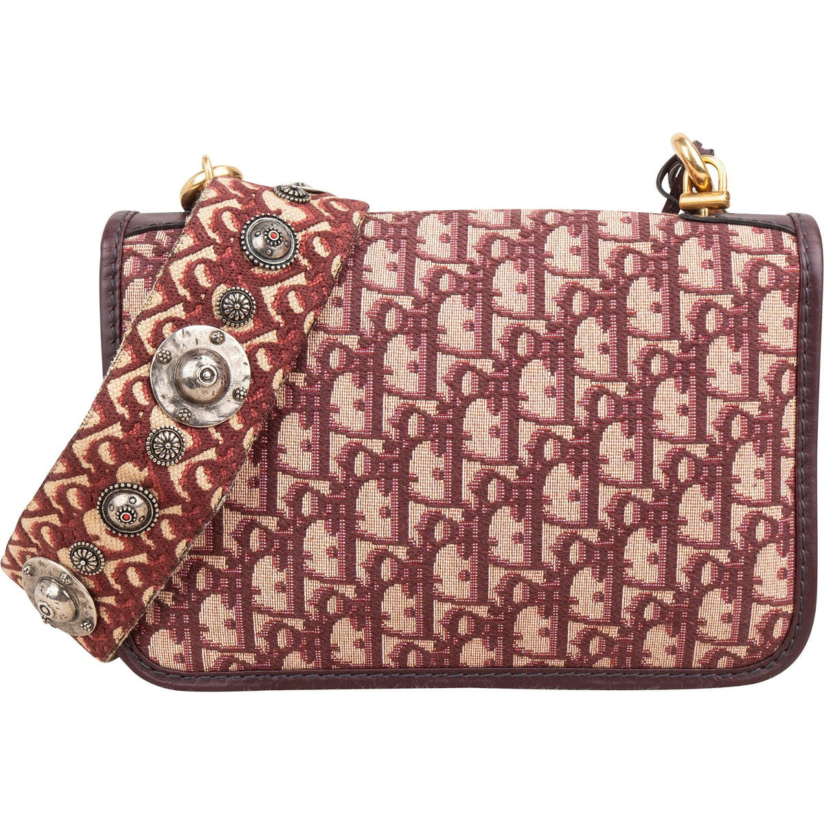 Christian Dior Trotter Monogram Canvas Dioraddict Flap Crossbody Bag