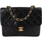 Chanel Quilted Lambskin 24K Gold Single Flap Crossbody Bag