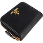 Prada Saffiano Leather Zip Around Wallet