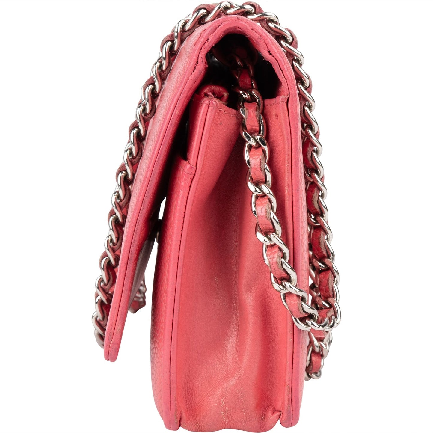 Chanel Caviar Leather CC Wallet On Chain Crossbody Bag