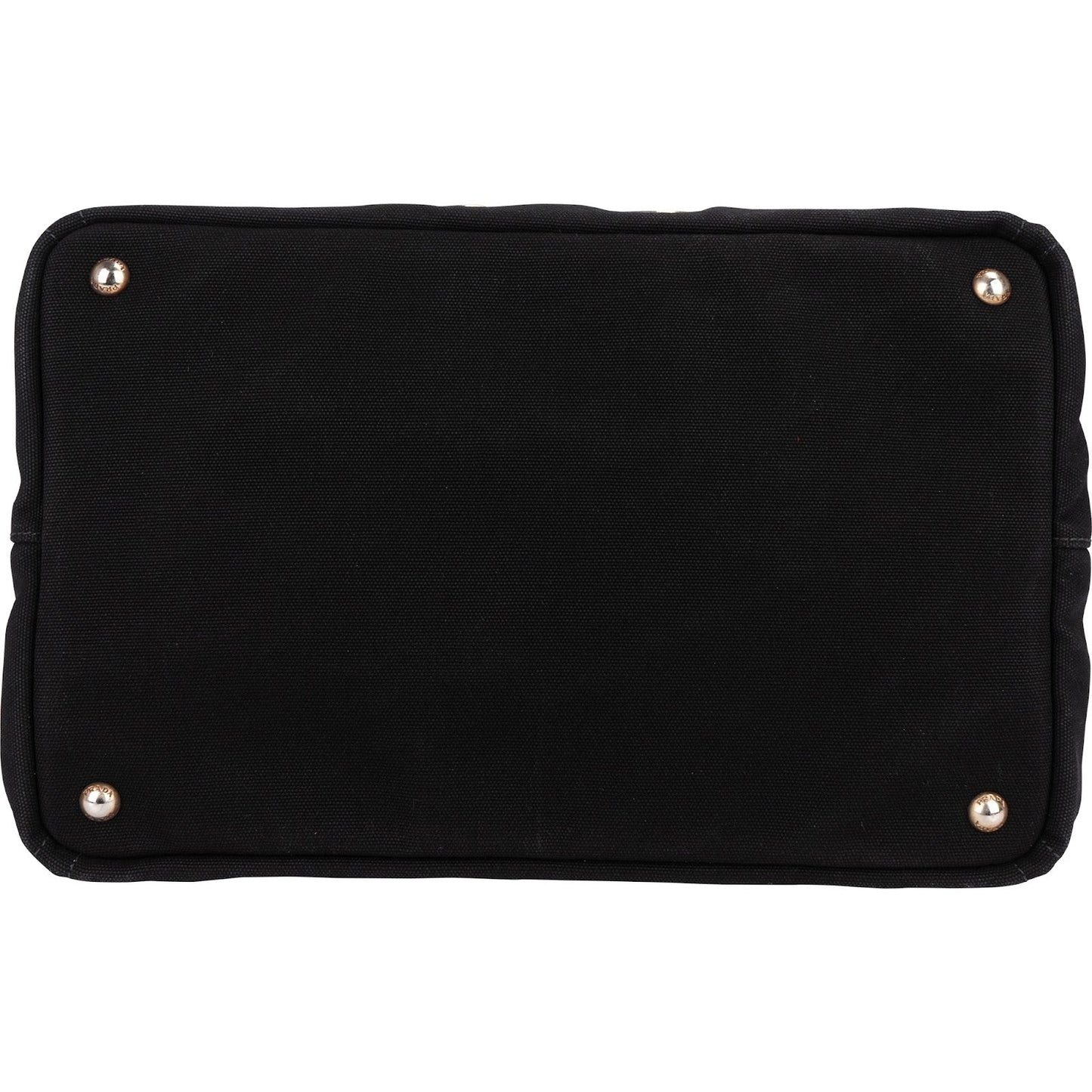 Prada Triangle Perforated Grommet Canapa Handbag