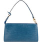 Louis Vuitton Blue Epi Leather Pochette Accessoires Handbag
