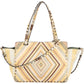 Valentino Leather Rockstud Striped Tote Shoulder Bag