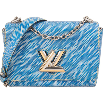 Louis Vuitton Blue Epi Leather Bicolor Twist Crossbody Bag