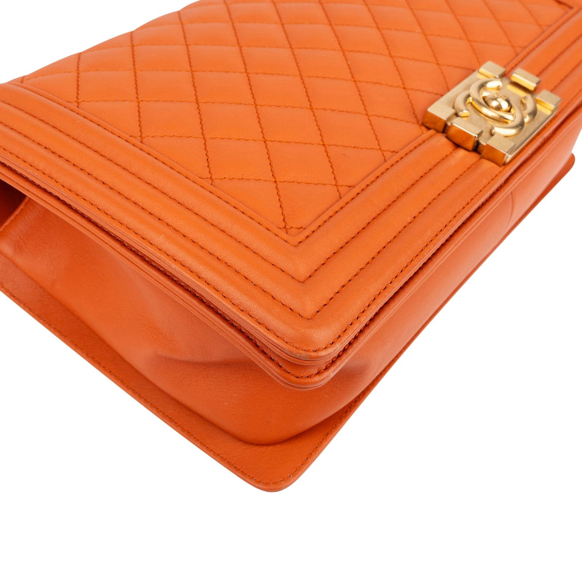Chanel Quilted Lambskin Large Boy Single Crossbody Bag