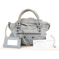 Balenciaga Grey Leather Classic City Handbag