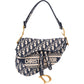 Christian Dior Oblique Trotter Monogram Jacquard Saddle Shoulder Bag