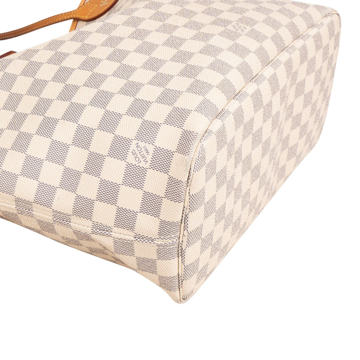Louis Vuitton Monogram Damier Azur Canvas Neverfull MM Shoulder Bag