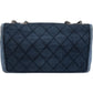 Chanel Quilted Denim Medium Single Flap Crossbody Bag