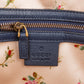 Gucci Denim Matelassé Denim Pearl GG Marmont Crossbody Bag