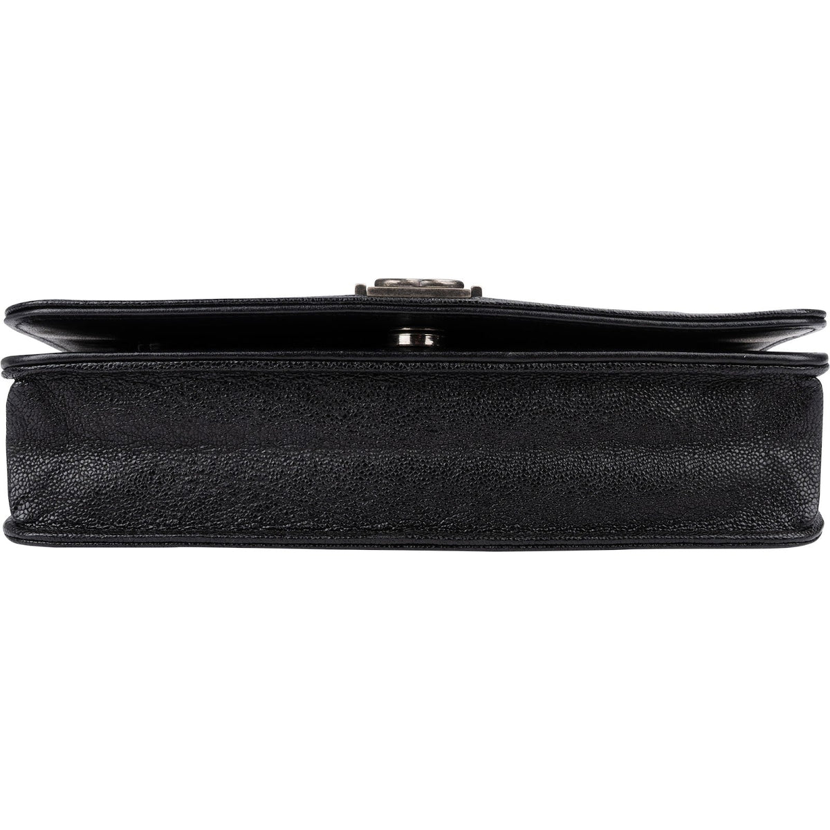 Chanel Quilted Caviar Leather Small Boy Wallet On Chain Crossbody Bag