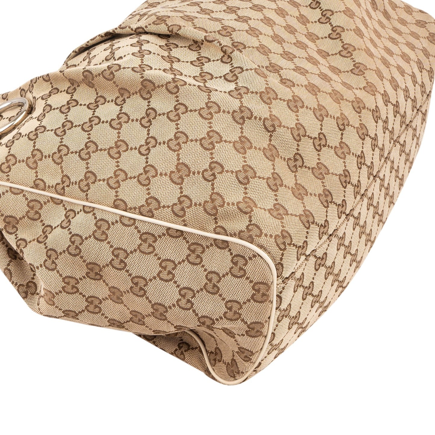 Gucci Monogram GG Canvas Sukey Large Hobo Tote Handbag