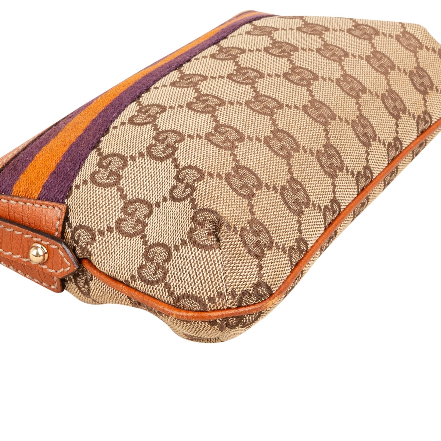 Gucci Monogram GG Canvas Striped Pochette Accessoires Handbag