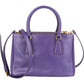 Prada Purple Saffiano Leather Galleria Handbag