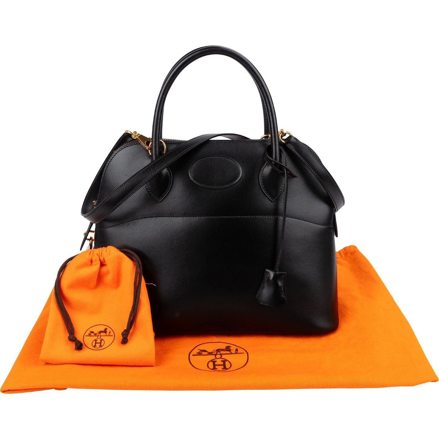 Hermès Noir Swift Leather Bolide 31 Handbag