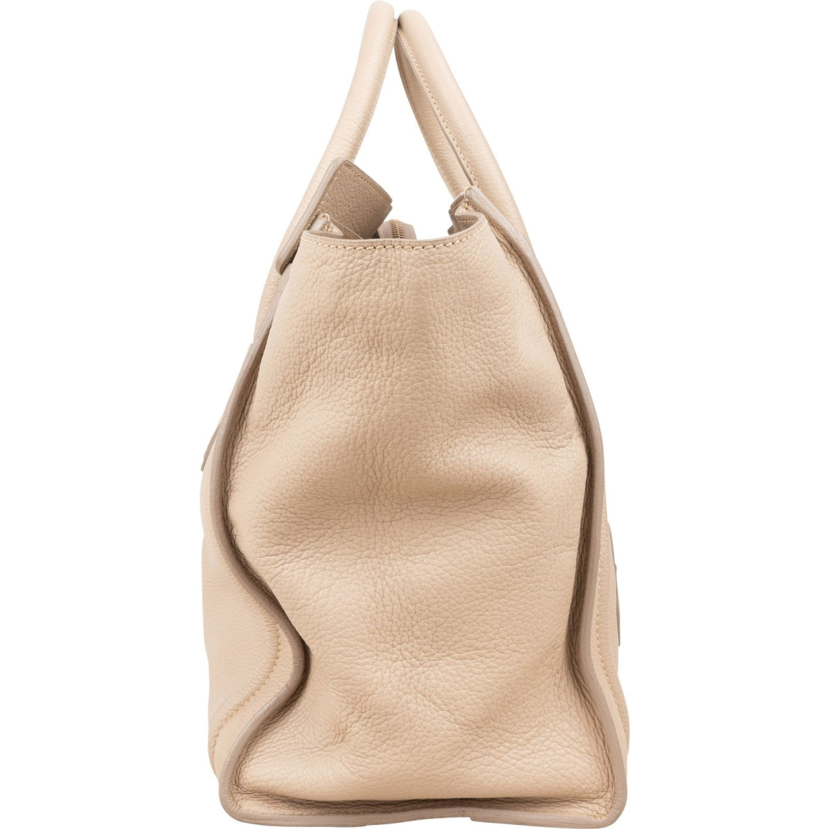 Céline Drummed Calfskin Large Luggage Handbag