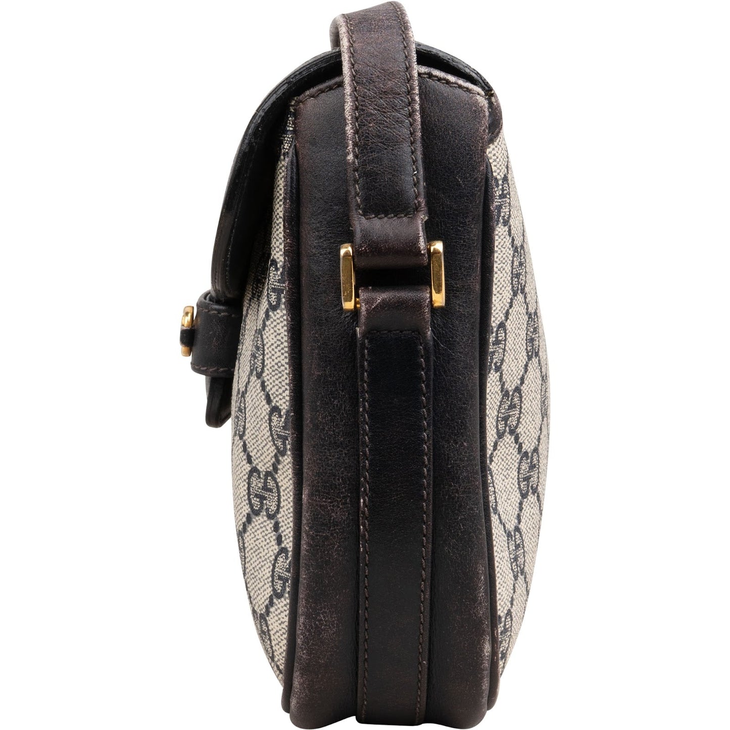 Gucci Monogram GG Supreme Horsebit Crossbody Bag