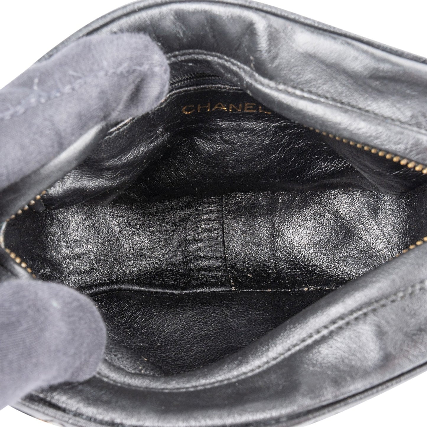Chanel Quilted Lambskin CC Camera Crossbody Bag