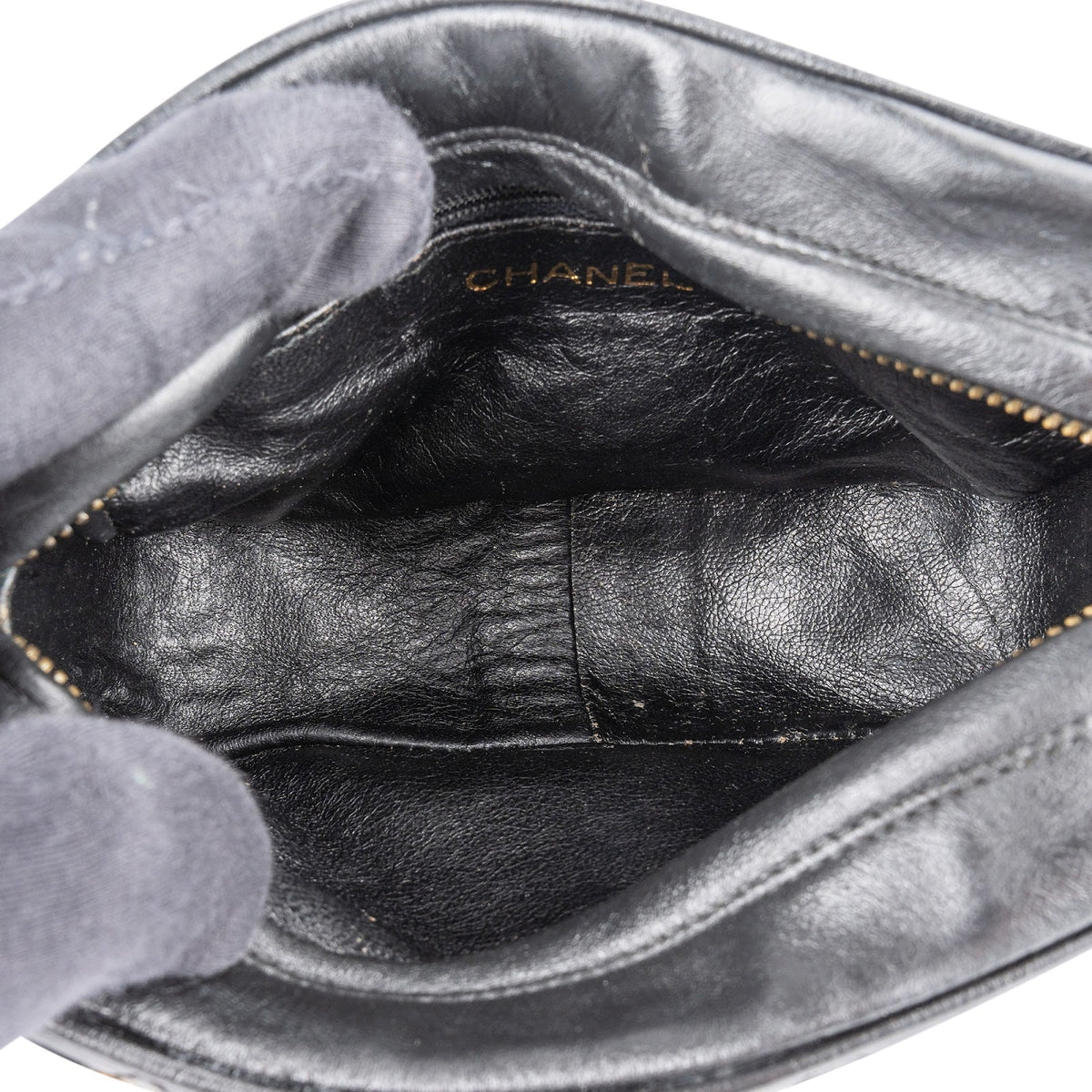 Chanel Quilted Lambskin CC Camera Crossbody Bag