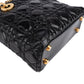 Christian Dior Crinkled Quilted Lambskin Lady Dior Handbag