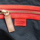 Celine Macadam Monogram Canvas Bicolor Leather Tote Shoulder Handbag