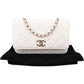 Chanel Wuilted Caviar Leather Jeweled CC Wallet On Chain Crossbody Bag