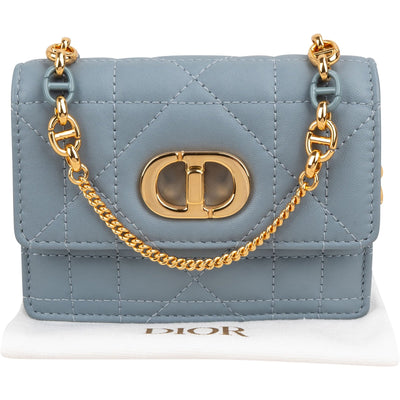 Christian Dior Cannage Calfskin Leather Miss Caro Micro Crossbody Bag