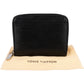 Louis Vuitton Noir Epi Leather Zippy Coin Purse Wallet