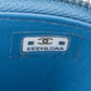 Chanel Quilted Denim Camellia Monogram Adjustable Mini Vanity Case Crossbody Bag