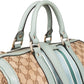 Gucci Monogram GG Canvas Vintage Web Boston Bag Handbag