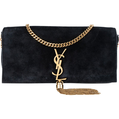 Saint Laurent Suede Kate Tassel Chain Schultertasche
