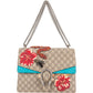 Gucci Monogram GG Supreme Floral and Snake Embroided Dionysus Shoulder Bag