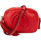 Gucci Pebbled Leather Soho GG Disco Crossbody Bag