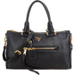 Prada Black Grained Vitello Daino Leather City Handbag