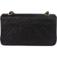 Chanel Quilted Lambskin 24K Gold Single Flap Crossbody Bag