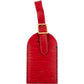 Louis Vuitton Red Epi Leather Luggage Tag