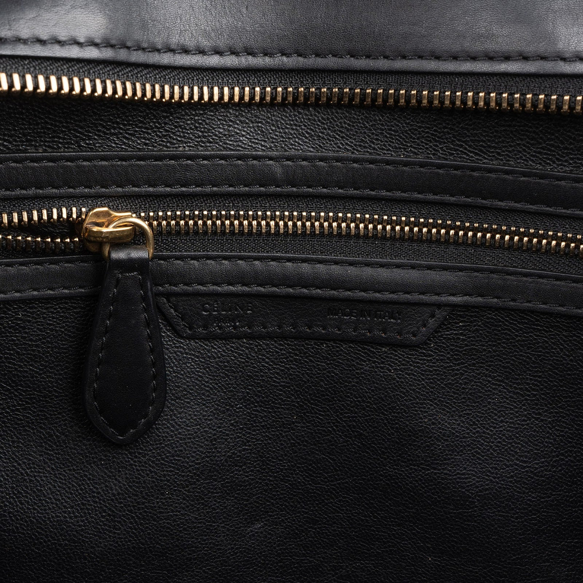 Celine Luggage aus zweifarbigem Wildleder und Leder – Ansicht 10