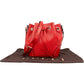 Gucci Guccissima Leather Studded Bucket Crossbody Bag