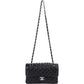 Chanel Quilted Caviar Leather Palladium Small Double Flap Shoulder Bag