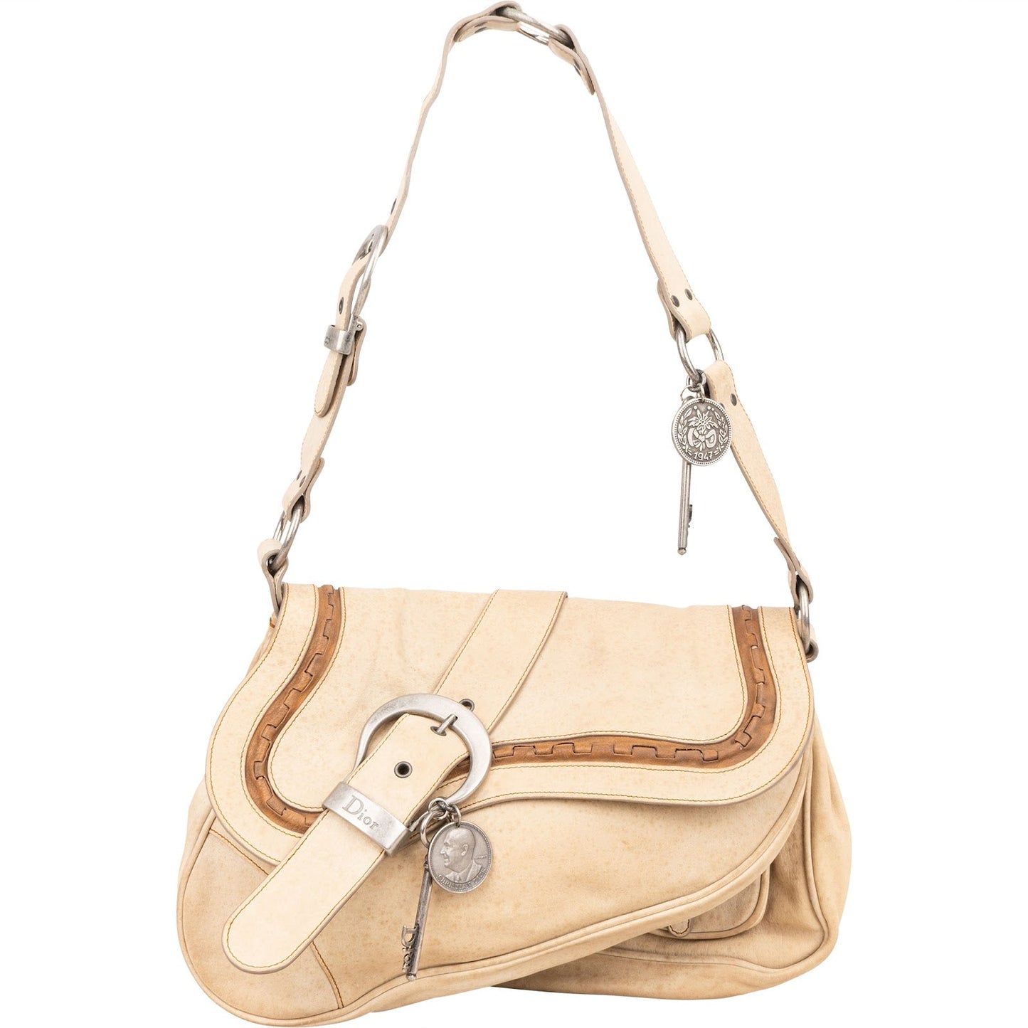 Christian Dior Leather Gaucho Saddle Shoulder Bag