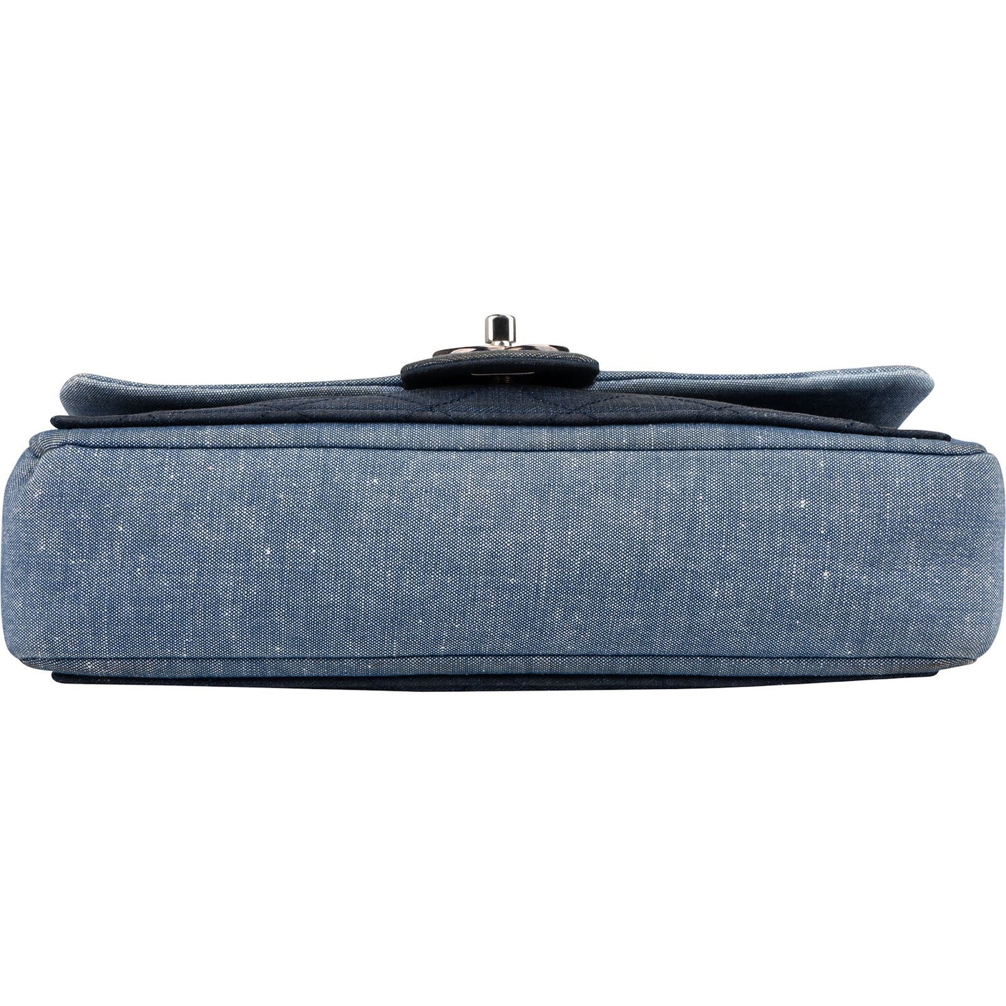 Chanel Quilted Denim Medium Single Flap Crossbody Bag