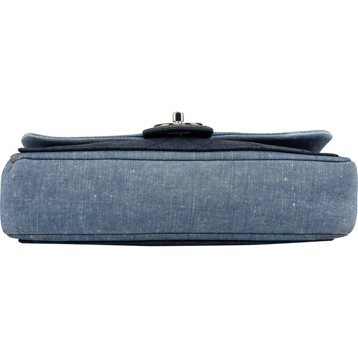 Chanel Quilted Denim Medium Single Flap Crossbody Bag