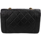 Chanel Quilted Lambskin Diana 24K Gold Single Flap Crossbody Bag