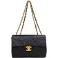 Chanel Quilted Lambskin 24K Gold Jumbo Single Flap Crossbody Bag