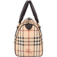 Burberry Haymarket Check Coated Canvas Boston 30 Handbag