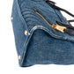 Miu Miu Biker Tote aus gestepptem Denim – Ansicht 7