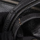 Chanel Quilted Leather Half Moon Single Flap Crossbody Bag